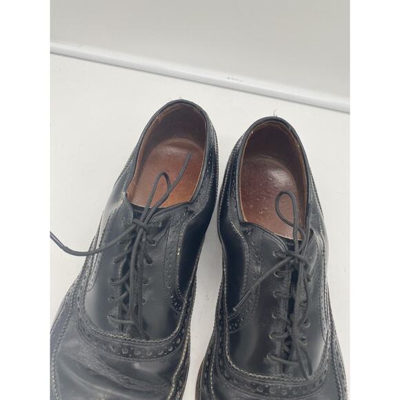 Allen Edmonds McAllister‎ Wingtip Oxford Black Leather Mens Dress Shoes 10.5 C main image 6